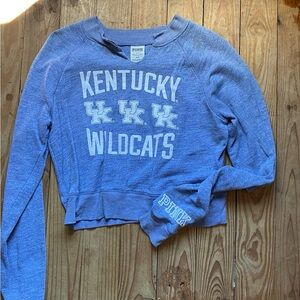 PINK Victoria’s Secret cropped Varsity Sweatshirt Med